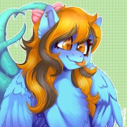 Size: 1024x1024 | Tagged: safe, artist:yumkandie, derpibooru import, oc, pony, bust, female