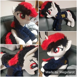 Size: 2880x2880 | Tagged: safe, artist:megatarot, derpibooru import, oc, oc only, oc:blackjack, oc:littlepip, pony, unicorn, fallout equestria, fallout equestria: project horizons, clothes, fanfic art, high res, irl, life size, photo, plushie, stable-tec, vault suit