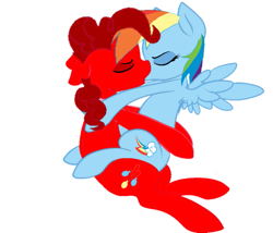 Size: 915x785 | Tagged: safe, derpibooru import, rainbow dash, oc, oc:marioamyyoshifan24, canon x oc, grabbing butt, mardash, shipping