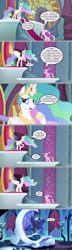 Size: 1280x4429 | Tagged: safe, artist:silverbuller, derpibooru import, edit, edited screencap, screencap, princess cadance, princess celestia, princess luna, comic, comically missing the point, implied shining armor, implied twilight sparkle, screencap comic, younger