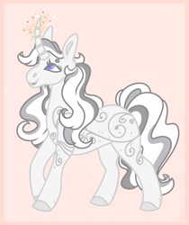 Size: 907x1080 | Tagged: safe, artist:skior, derpibooru import, princess silver swirl, pony, unicorn, g2, solo