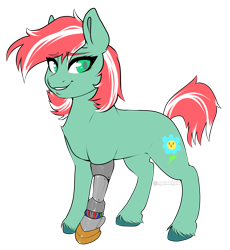 Size: 2572x2793 | Tagged: safe, artist:holomouse, derpibooru import, earth pony, pony, robot, robot pony, commission, robot legs, solo