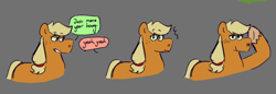 Size: 640x221 | Tagged: safe, artist:tezzart, artist:tezzbot, derpibooru import, applejack, rainbow dash, earth pony, appledash, comic, dialogue, female, lesbian, shipping, simple background