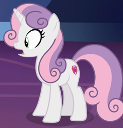 Size: 685x717 | Tagged: safe, derpibooru import, screencap, sweetie belle, pony, unicorn, growing up is hard to do, cropped, female, mare, older, older sweetie belle, open mouth