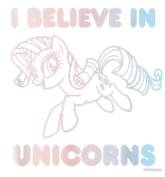 Size: 700x750 | Tagged: safe, derpibooru import, rarity, pony, unicorn, g4, cropped, design, female, mare, merchandise, official, outline, shirt design, simple background, solo, text, transparent background