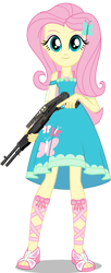 Size: 1024x2513 | Tagged: safe, artist:edy_january, derpibooru import, edit, fluttershy, equestria girls, call of duty, call of duty black ops, call of duty black ops cold war, call of duty zombies, firearms, gun, magnum 3.0, magnum 3.0 guns costume simulator, shotgun, solo, spas-12, vector, vector edit, weapon