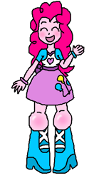 Size: 500x900 | Tagged: safe, artist:bigkneelover, derpibooru import, pinkie pie, equestria girls, knees, solo