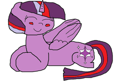 Size: 1768x1176 | Tagged: safe, artist:coltfan97, derpibooru import, twilight sparkle, twilight sparkle (alicorn), alicorn, pony, 1000 hours in ms paint, blushing, cute, eyes closed