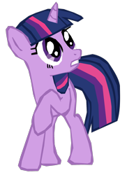 Size: 1280x1759 | Tagged: safe, artist:benpictures1, twilight sparkle, unicorn twilight, pony, unicorn, cute, female, gritted teeth, inkscape, looking at something, mare, scared, simple background, solo, solo female, transparent background, twiabetes, vector