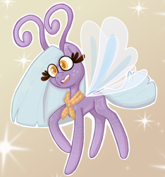 Size: 920x985 | Tagged: safe, artist:apatheticxaddict, derpibooru import, oc, oc only, breezie, antennae, bandana, breezie oc, colored pupils, eye clipping through hair, female, freckles, gradient background, gradient legs, ponysona, solo, transparent wings, unnamed oc, wings