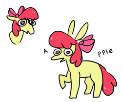 Size: 685x572 | Tagged: safe, artist:jroxs12pone-pegamom, derpibooru import, apple bloom, earth pony, female, filly, solo