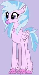 Size: 1640x3144 | Tagged: safe, artist:jadethepegasus, derpibooru import, silverstream, classical hippogriff, hippogriff, cute, diastreamies, female, jewelry, necklace, older, older silverstream, solo