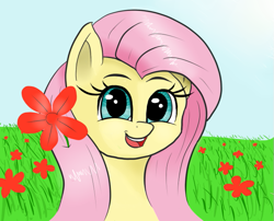 Size: 683x551 | Tagged: safe, artist:sunattic, derpibooru import, fluttershy, pony, bust, cute, daaaaaaaaaaaw, portrait, shyabetes, solo