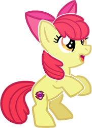 Size: 590x817 | Tagged: safe, artist:heartinarosebud, derpibooru import, apple bloom, earth pony, adorabloom, bipedal, cute, female, filly, solo