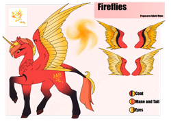 Size: 1920x1358 | Tagged: safe, artist:oneiria-fylakas, derpibooru import, oc, oc:fireflies, alicorn, pony, male, reference sheet, solo, stallion