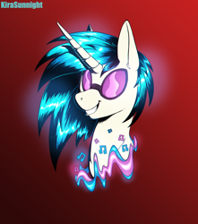 Size: 2000x2258 | Tagged: safe, artist:kirasunnight, derpibooru import, dj pon-3, vinyl scratch, pony, unicorn, glasses, solo