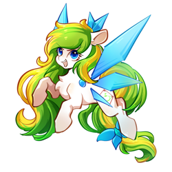 Size: 2048x2048 | Tagged: safe, artist:左左, derpibooru import, oc, oc:tea fairy, earth pony, pegasus, pony, chinese, female, fluffy, mascot, pegasus oc, simple background, solo, wings