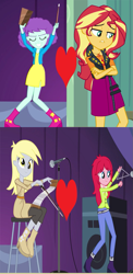 Size: 565x1155 | Tagged: safe, derpibooru import, derpy hooves, raspberry fluff, sunset shimmer, better together, equestria girls, forgotten friendship, rainbow rocks, blueberrypie, blueberryshimmer, derpyfluff, female, heart, lesbian, shipping, shipping domino