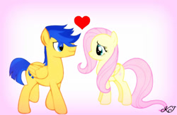 Size: 1280x832 | Tagged: safe, artist:katjuarez237, derpibooru import, flash sentry, fluttershy, female, flutterflash, male, shipping, straight