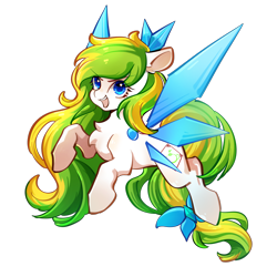 Size: 2048x2048 | Tagged: safe, artist:左左, derpibooru import, oc, oc:tea fairy, earth pony, pegasus, pony, artificial wings, augmented, chinese, female, fluffy, mascot, pegasus oc, simple background, solo, transparent background, wings