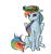 Size: 1500x1594 | Tagged: safe, artist:madhotaru, rainbow dash, pegasus, pony, female, floral head wreath, flower, looking at you, mare, simple background, sitting, smiling, smiling at you, solo, transparent background