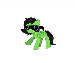 Size: 1151x978 | Tagged: safe, artist:omelettepony, derpibooru import, oc, oc:anon filly, pegasus, female, filly, glasses, solo, sunglasses