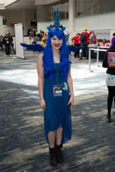 Size: 4474x6704 | Tagged: safe, derpibooru import, princess luna, human, babscon, babscon 2017, clothes, cosplay, costume, irl, irl human, photo, sleeveless