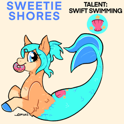 Size: 2048x2048 | Tagged: safe, artist:thiscatdraws, derpibooru import, pony, seapony (g4), aoi asahina, danganronpa, donut, food, ponified, solo