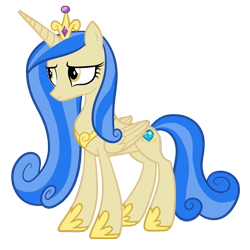 Size: 1600x1600 | Tagged: safe, artist:blah23z, derpibooru import, princess cadance, sapphire shores, alicorn, pony, female, mare, palette swap, recolor, simple background, solo, transparent background