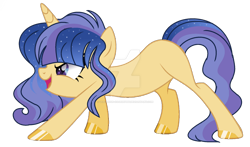 Size: 1280x755 | Tagged: safe, artist:venomous-cookietwt, derpibooru import, oc, oc only, pony, unicorn, deviantart watermark, female, mare, obtrusive watermark, simple background, solo, transparent background, watermark