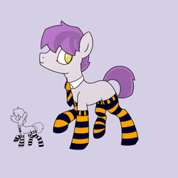 Size: 1280x1280 | Tagged: safe, artist:superderpybot, oc, oc only, earth pony, pony, clothes, earth pony oc, male, necktie, simple background, socks, solo, stallion, striped socks
