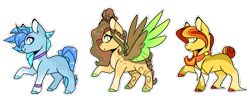 Size: 1005x411 | Tagged: safe, artist:goldlines005, derpibooru import, oc, oc only, earth pony, pegasus, pony, base used, colored hooves, earth pony oc, hoof fluff, pegasus oc, raised hoof, raised leg, simple background, smiling, transparent background, two toned wings, wings