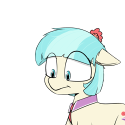 Size: 2059x2055 | Tagged: safe, artist:pinkberry, derpibooru import, coco pommel, earth pony, pony, :i, bust, simple background, solo, transparent background