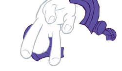 Size: 1280x750 | Tagged: safe, artist:benpictures1, artist:chedx, rarity, pony, unicorn, comic:the storm kingdom, my little pony: the movie, bad end, butt, cute, female, frog (hoof), implied tempest shadow, inkscape, mare, raribetes, rearity, simple background, solo, solo female, transparent background, underhoof, vector