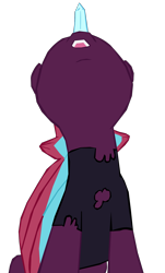 Size: 1280x2122 | Tagged: safe, artist:benpictures1, artist:chedx, tempest shadow, unicorn, comic:the storm kingdom, my little pony: the movie, bad end, crystal of light, female, general tempest shadow, implied applejack, implied pinkie pie, implied rarity, inkscape, looking up, mare, open mouth, simple background, solo, solo female, transparent background, vector