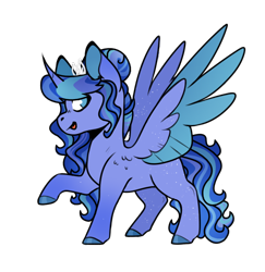 Size: 720x741 | Tagged: safe, artist:goldlines005, derpibooru import, oc, oc only, alicorn, pony, alicorn oc, base used, colored hooves, horn, offspring, parent:flash sentry, parent:twilight sparkle, parents:flashlight, raised hoof, raised leg, simple background, solo, transparent background, two toned wings, wings
