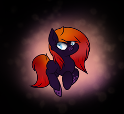 Size: 1044x960 | Tagged: safe, artist:aonairfaol, derpibooru import, oc, oc only, earth pony, pony, abstract background, earth pony oc, smiling, solo