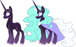 Size: 2751x1726 | Tagged: safe, artist:kurosawakuro, derpibooru import, oc, pony, unicorn, bald, cloak, clothes, female, magical lesbian spawn, mare, offspring, parent:nightmare rarity, parent:starlight glimmer, solo