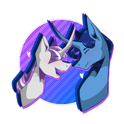 Size: 1280x1280 | Tagged: safe, artist:baradalilly, derpibooru import, night light, twilight velvet, pony, unicorn, female, male, mare, nightvelvet, shipping, stallion, straight