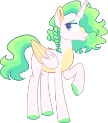 Size: 2444x2770 | Tagged: safe, artist:kurosawakuro, derpibooru import, oc, alicorn, pony, male, offspring, parent:princess celestia, parent:rockhoof, simple background, solo, stallion, transparent background