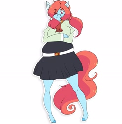 Size: 2276x2316 | Tagged: safe, artist:inisealga, derpibooru import, oc, oc only, anthro, earth pony, clothes, commission, earth pony oc, simple background, skirt, sticker, sticker pack, sticker set, sweater, transparent background