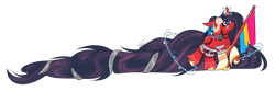 Size: 3870x1288 | Tagged: safe, artist:inspiredpixels, derpibooru import, oc, oc only, pony, coat markings, curved horn, horn, pride, pride flag, simple background, solo, transparent background, unshorn fetlocks