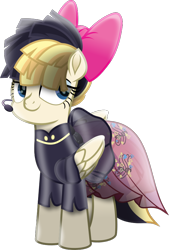 Size: 576x851 | Tagged: safe, artist:lincolnbrewsterfan, derpibooru exclusive, derpibooru import, songbird serenade, pegasus, pony, 28 pranks later, my little pony: the movie, .svg available, artist, beautiful, blue eyes, bow, clothes, design, dress, eyeshadow, fashionista, female, folded wings, hair bow, hair over eyes, headset mic, heart, makeup, mare, microphone, movie accurate, moviefied, music notes, ponified, show moviefied, sia (singer), simple background, singer, skirt, smiling, standing, svg, transparent background, treble clef, vector, wing sleeves, wings