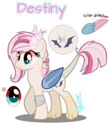 Size: 831x949 | Tagged: safe, artist:amicasecretuwu, derpibooru import, oc, oc:nightwing shadow, hybrid, female, interspecies offspring, offspring, parent:discord, parent:fluttershy, parents:discoshy, simple background, solo, transparent background