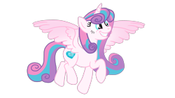 Size: 2700x1519 | Tagged: safe, artist:gmaplay, derpibooru import, princess flurry heart, alicorn, pony, older, older flurry heart, simple background, smiling, solo, spread wings, transparent background, wings