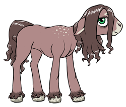 Size: 1208x1031 | Tagged: safe, artist:multiverseequine, derpibooru exclusive, derpibooru import, oc, oc only, oc:spots, earth pony, pony, alternate design, colored muzzle, daybreak island, earth pony oc, long hair, male, simple background, skinny, solo, spots, transparent background, unshorn fetlocks