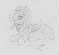 Size: 1962x1824 | Tagged: safe, artist:wapamario63, fluttershy, pegasus, pony, clothes, cute, cutie mark accessory, female, flutternun, looking up, mare, monochrome, nun, one eye closed, shyabetes, sketch, smiling, solo, traditional art, wings