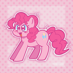 Size: 800x800 | Tagged: safe, artist:cosmiccrayons, derpibooru import, pinkie pie, earth pony, cute