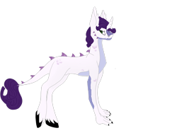 Size: 2828x2121 | Tagged: safe, artist:blueviolinist13, derpibooru import, oc, oc only, dracony, hybrid, interspecies offspring, male, offspring, parent:rarity, parent:spike, parents:sparity, simple background, solo, transparent background