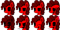 Size: 576x288 | Tagged: safe, artist:exemxetheexe, derpibooru import, pinkie pie, earth pony, pony, angry, creepy, game, luna game, rpg, rpg maker, rpg maker mv, sad, zalgo, zalgo pie